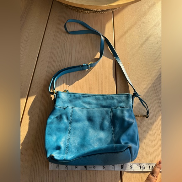 Fossils Teal Crossbody Bag - Picture 2 of 4